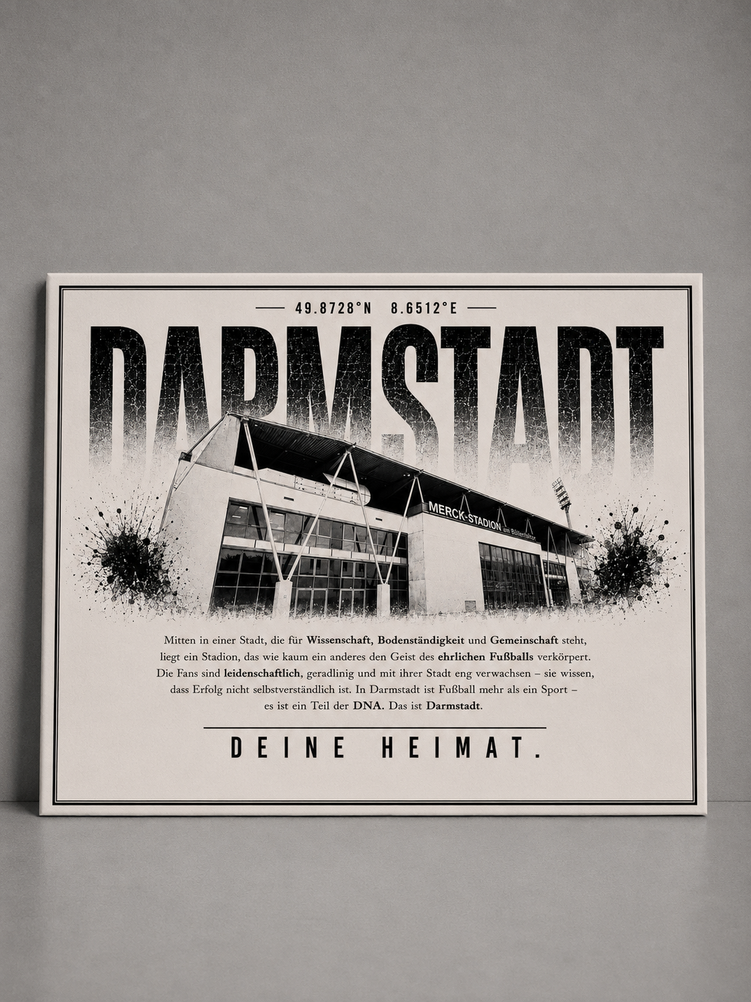 Darmstadt Stadion Leinwand