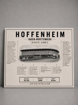 Hoffenheim Stadion Leinwand