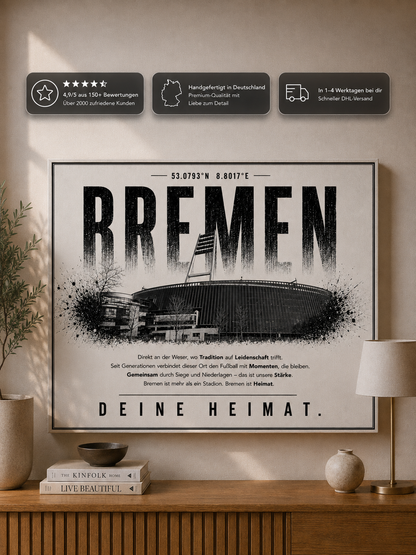 Bremen Stadion Leinwand