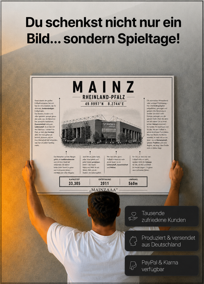 Mainz Stadion Leinwand