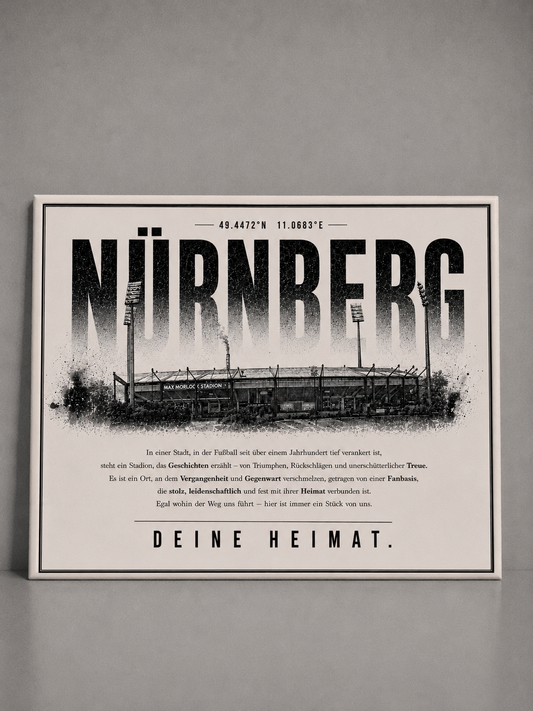 Nürnberg Stadion Leinwand