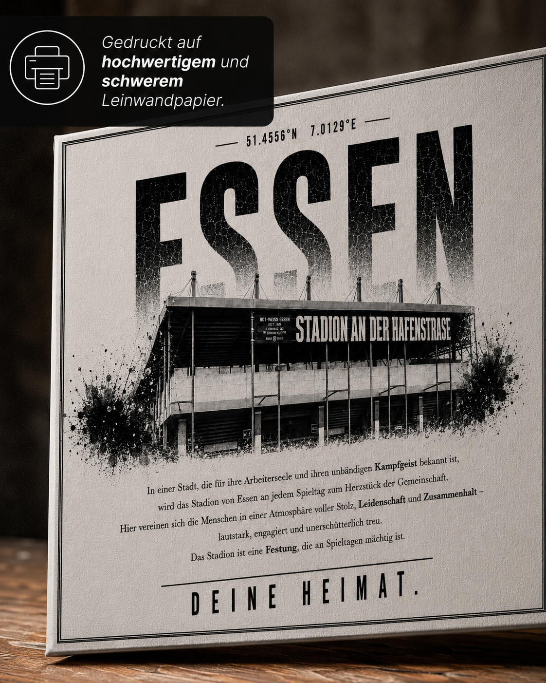 Essen Stadion Leinwand