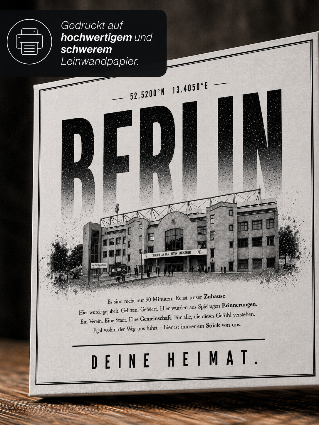Berlin Stadion Leinwand – Detailansicht 2