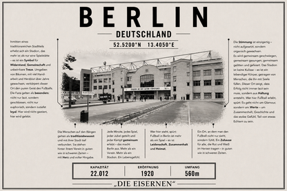 Berlin Stadion Leinwand