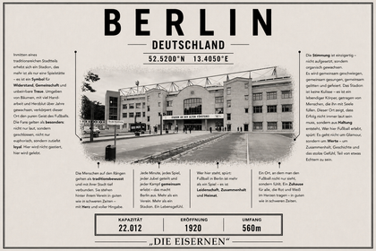 Berlin Stadion Leinwand