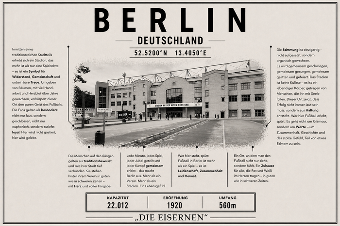 Berlin Stadion Leinwand