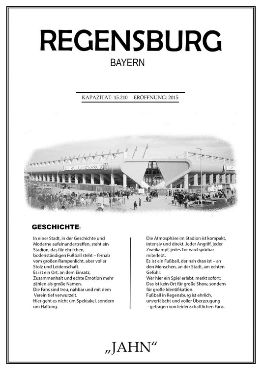 Regensburg Stadion Leinwand