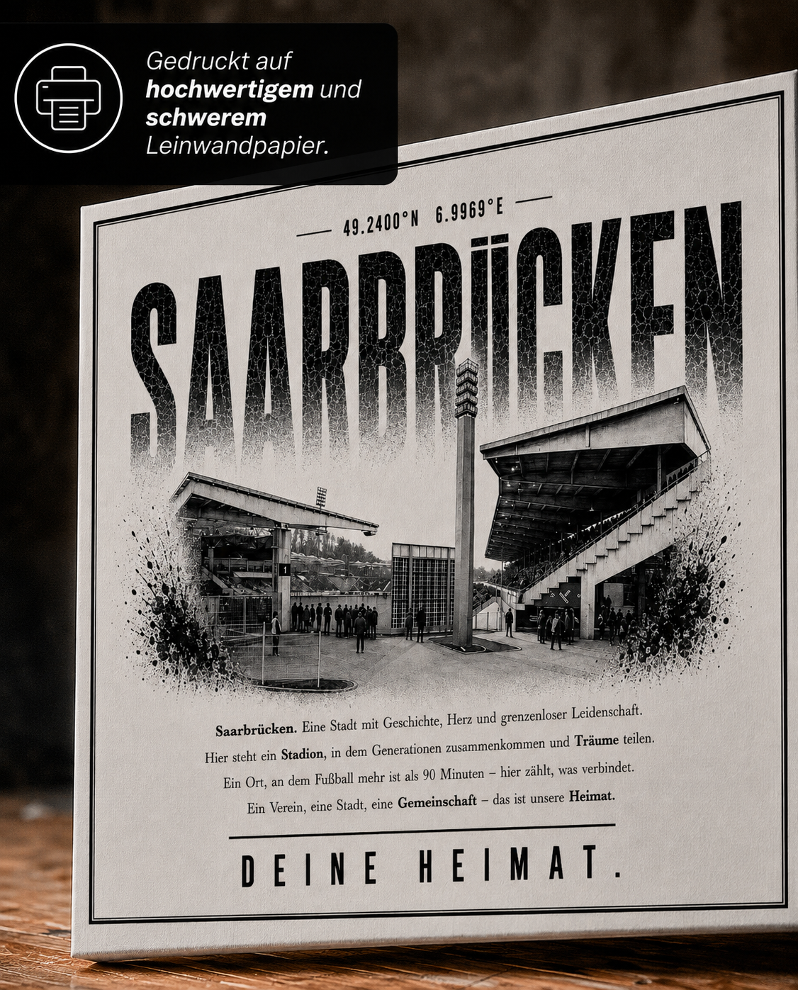 Saarbrücken Stadion Leinwand