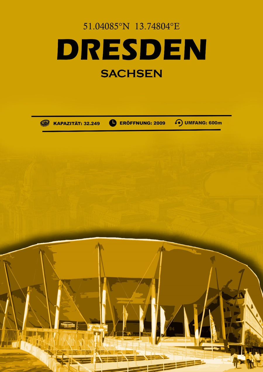 Dresden Stadion Leinwand