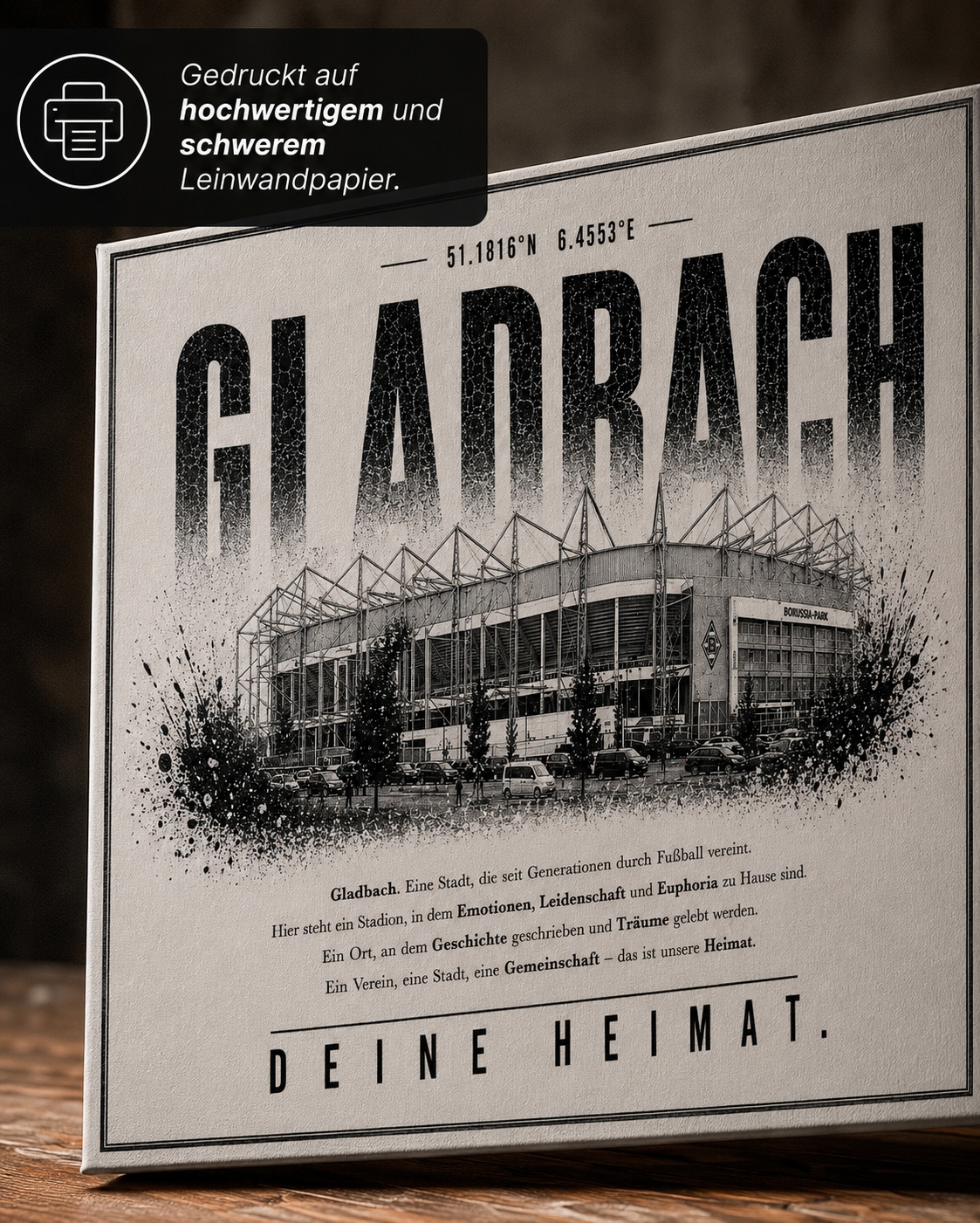 Gladbach Stadion Leinwand
