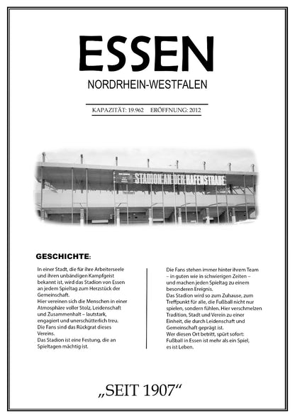 Essen Stadion Leinwand