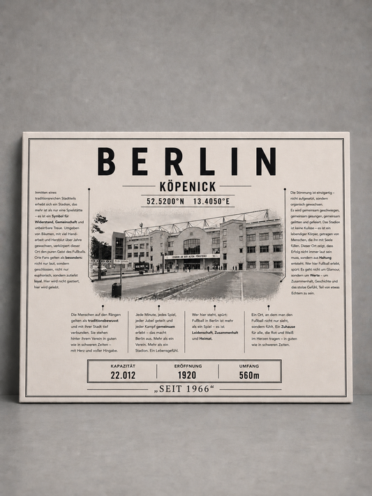 Berlin Stadion Leinwand