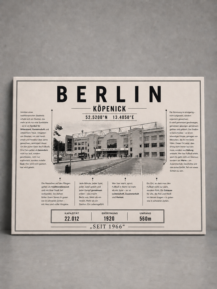 Berlin Stadion Leinwand