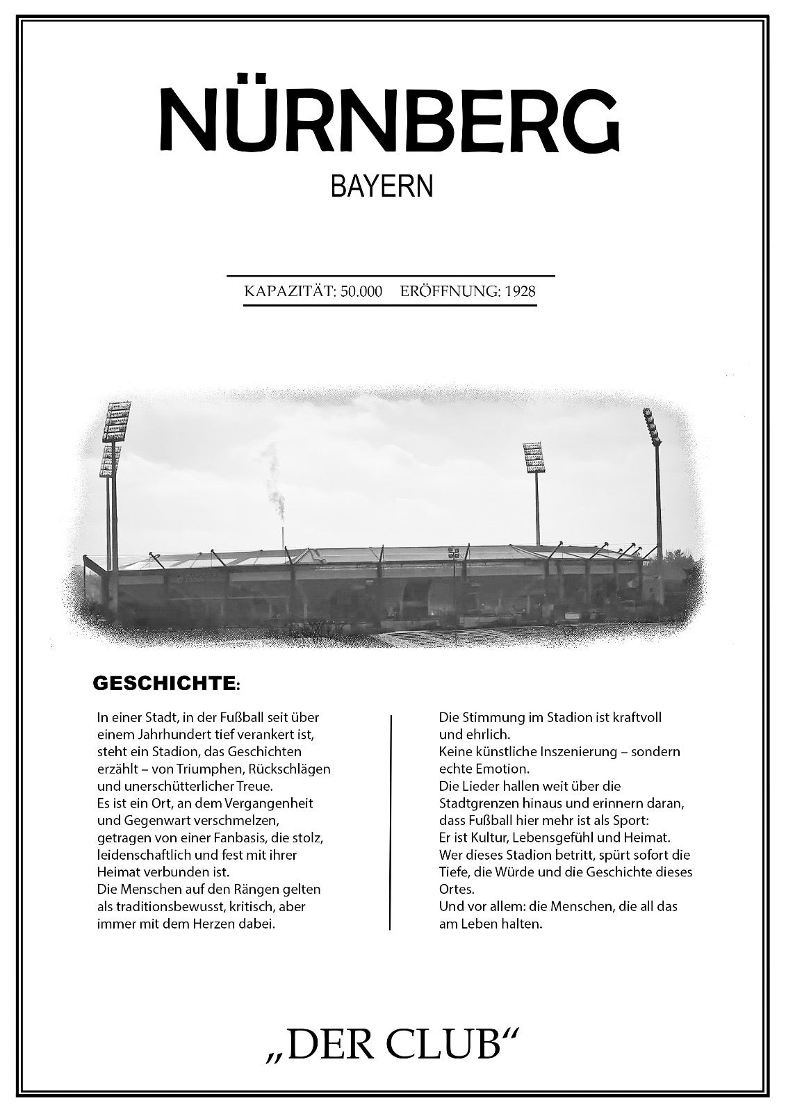 Nürnberg Stadion Leinwand