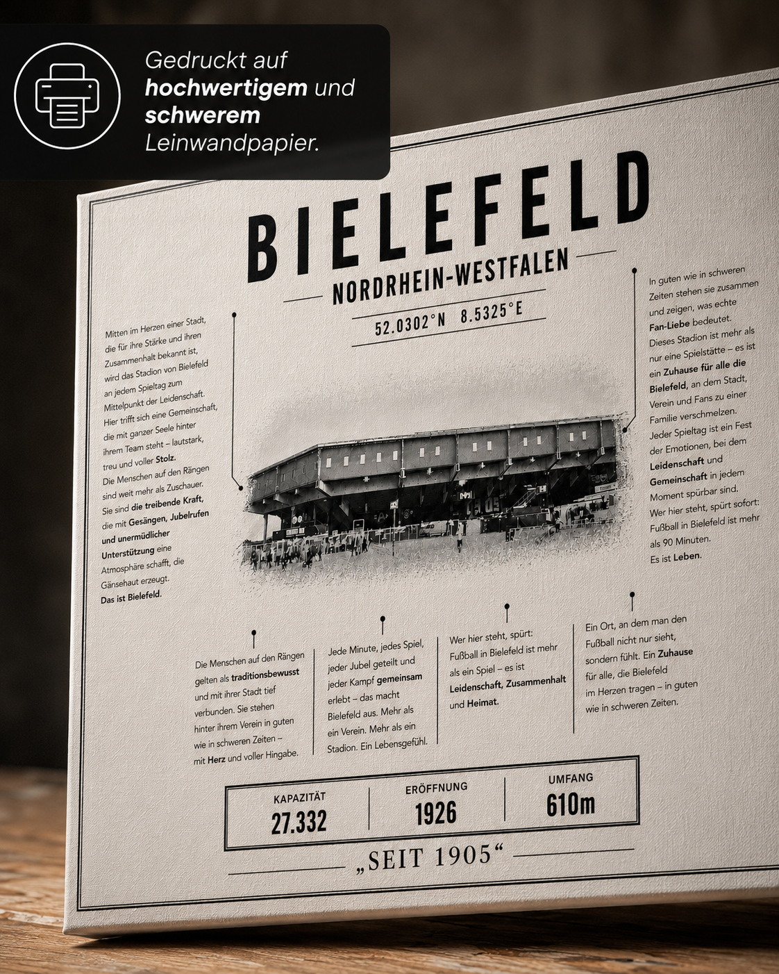 Bielefeld Stadion Leinwand