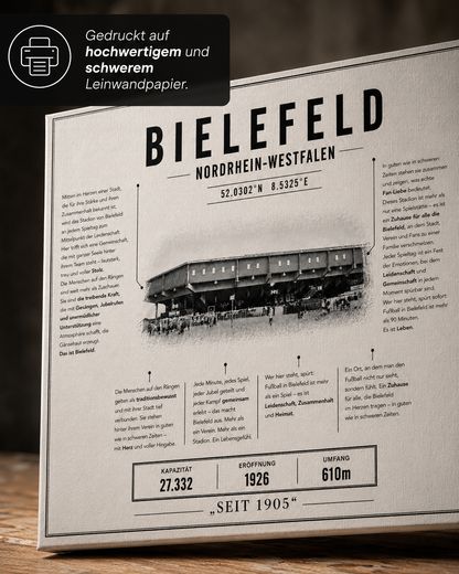 Bielefeld Stadion Leinwand