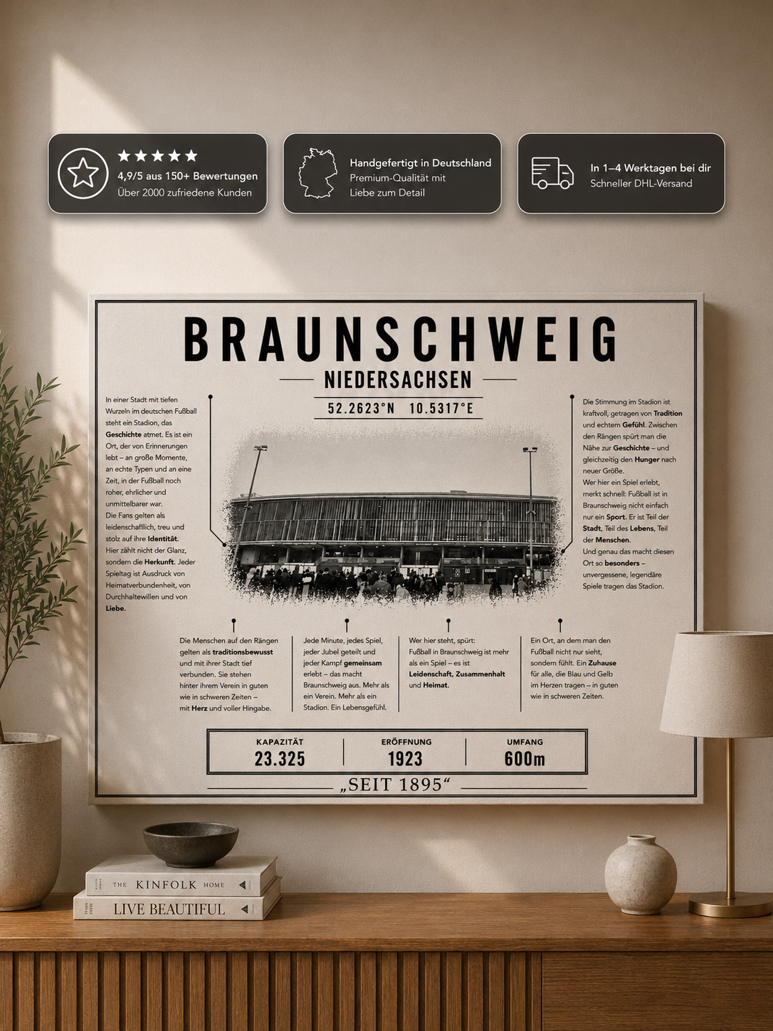 Braunschweig Stadion Leinwand