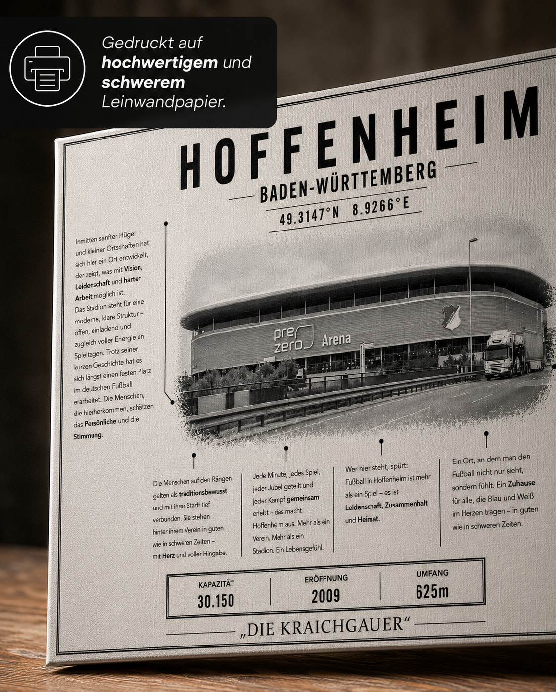 Hoffenheim Stadion Leinwand