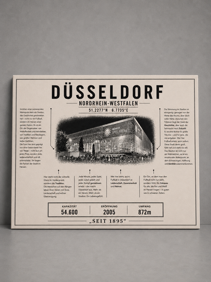 Düsseldorf Stadion Leinwand