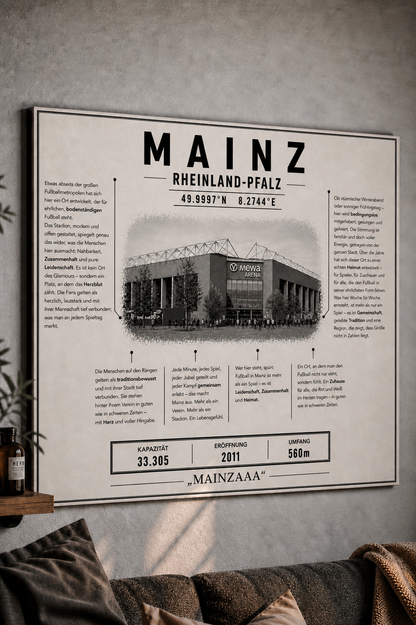 Mainz Stadion Leinwand