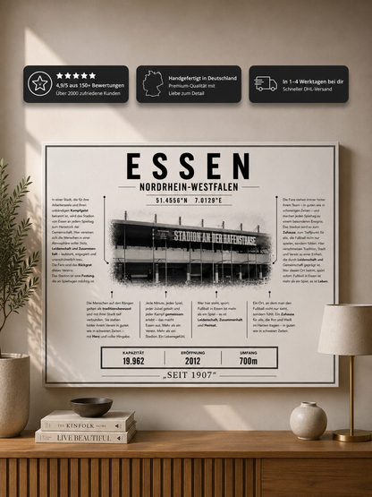 Essen Stadion Leinwand