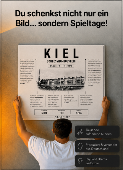 Kiel Stadion Leinwand