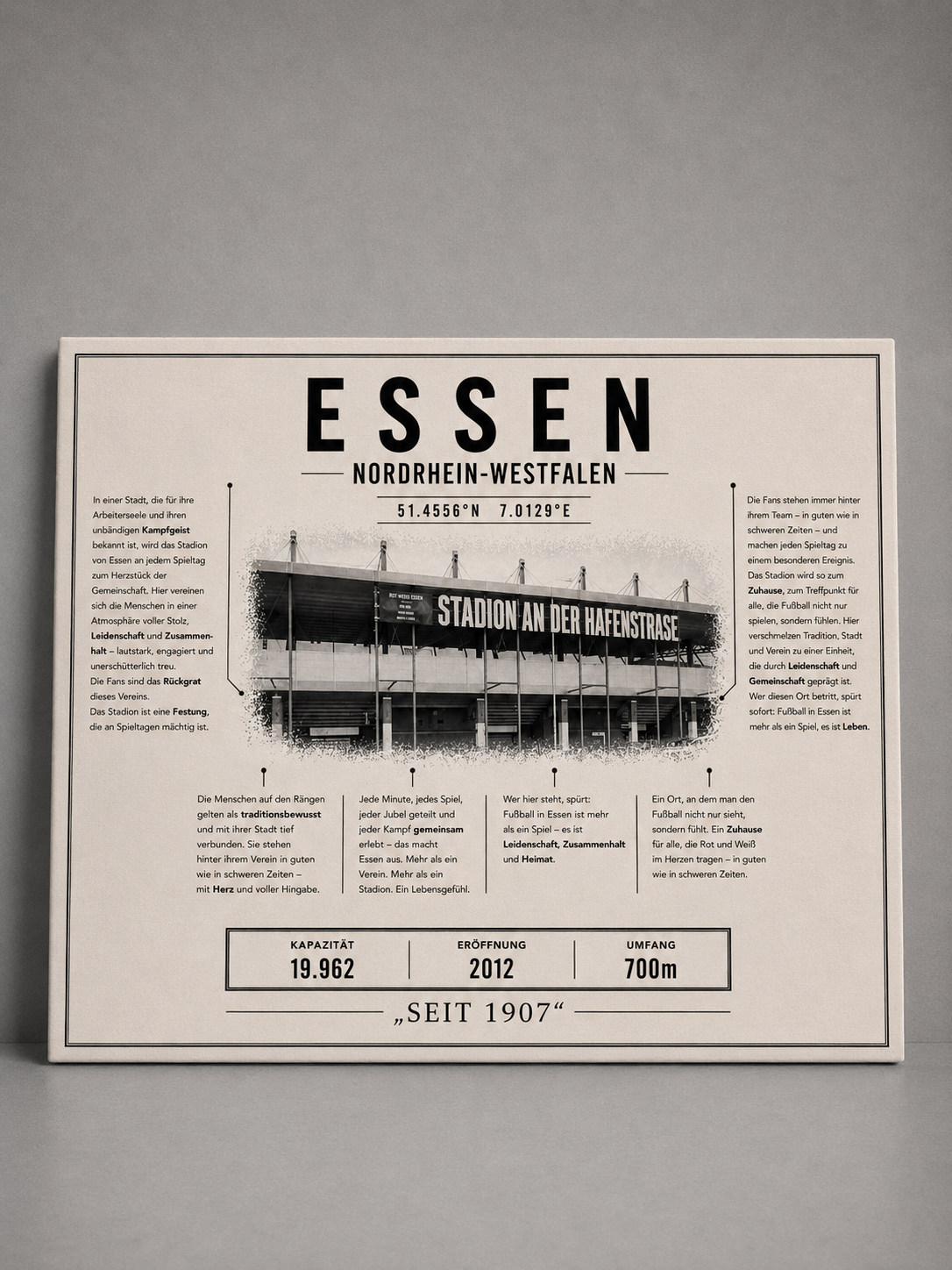 Essen Stadion Leinwand