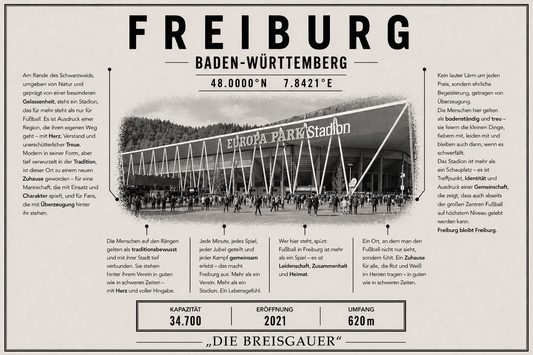 Freiburg Stadion Leinwand