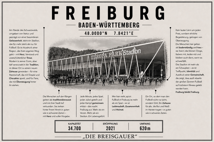 Freiburg Stadion Leinwand