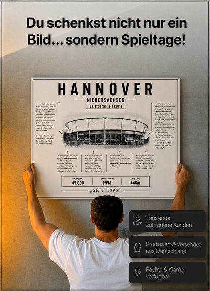 Hannover Stadion Leinwand
