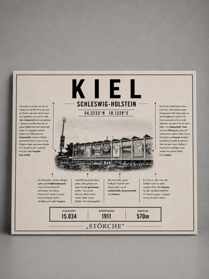 Kiel Stadion Leinwand