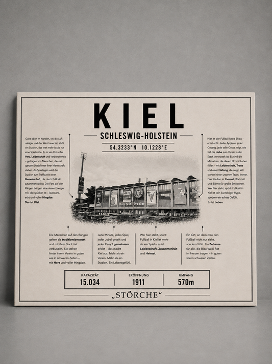 Kiel Stadion Leinwand