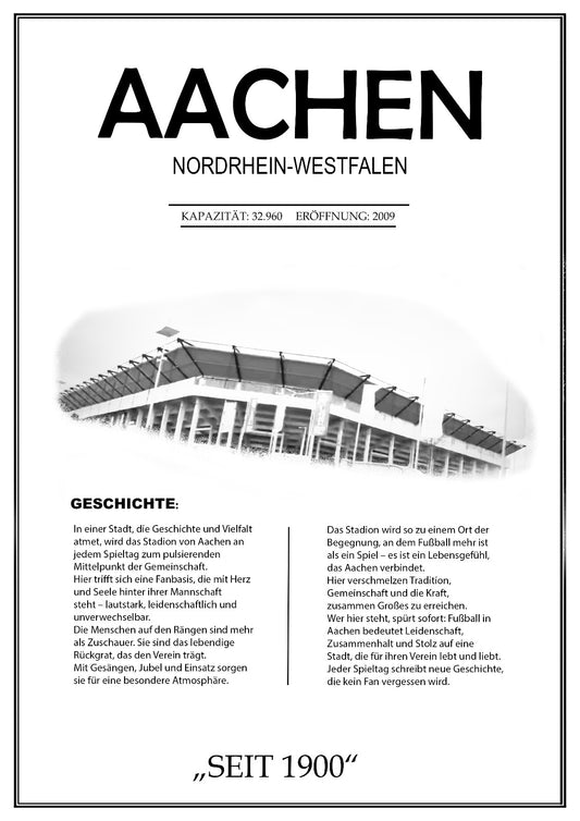 Aachen Stadion Leinwand