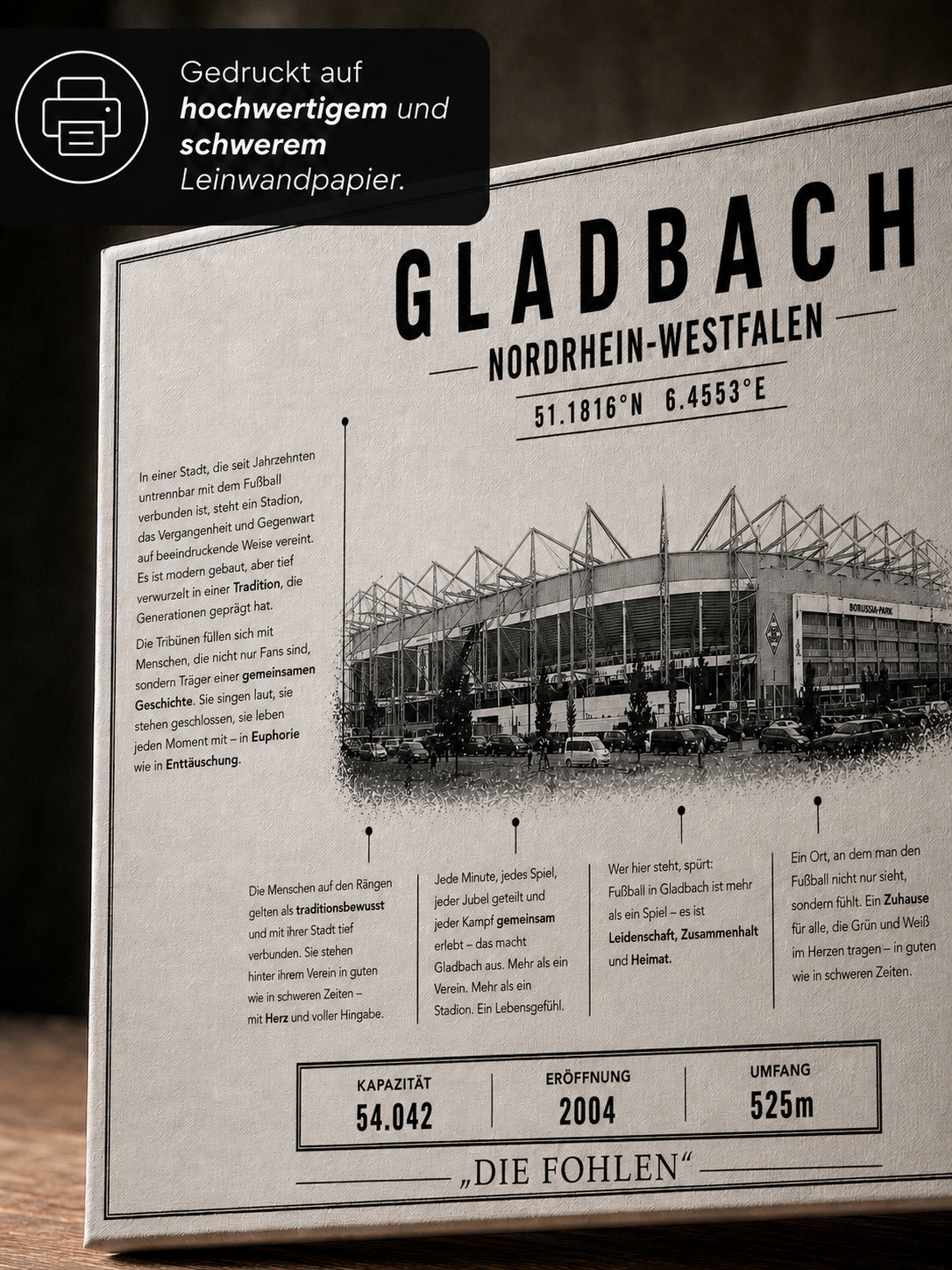 Gladbach Stadion Leinwand – Detailansicht 2
