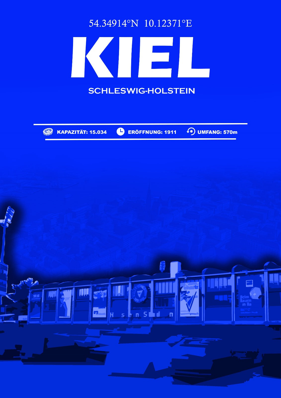 Kiel Stadion Leinwand