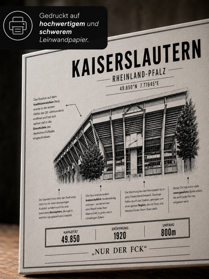 Kaiserslautern Stadion Leinwand