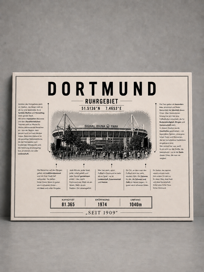 Dortmund Stadion Leinwand
