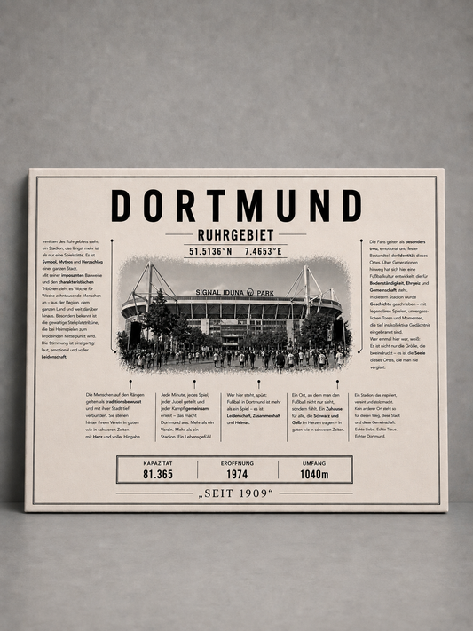 Dortmund Stadion Leinwand