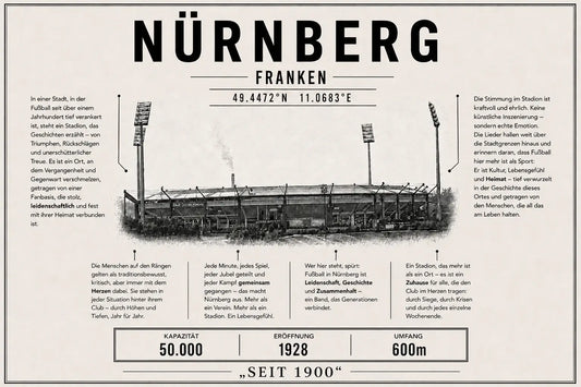 Nürnberg Stadion Leinwand
