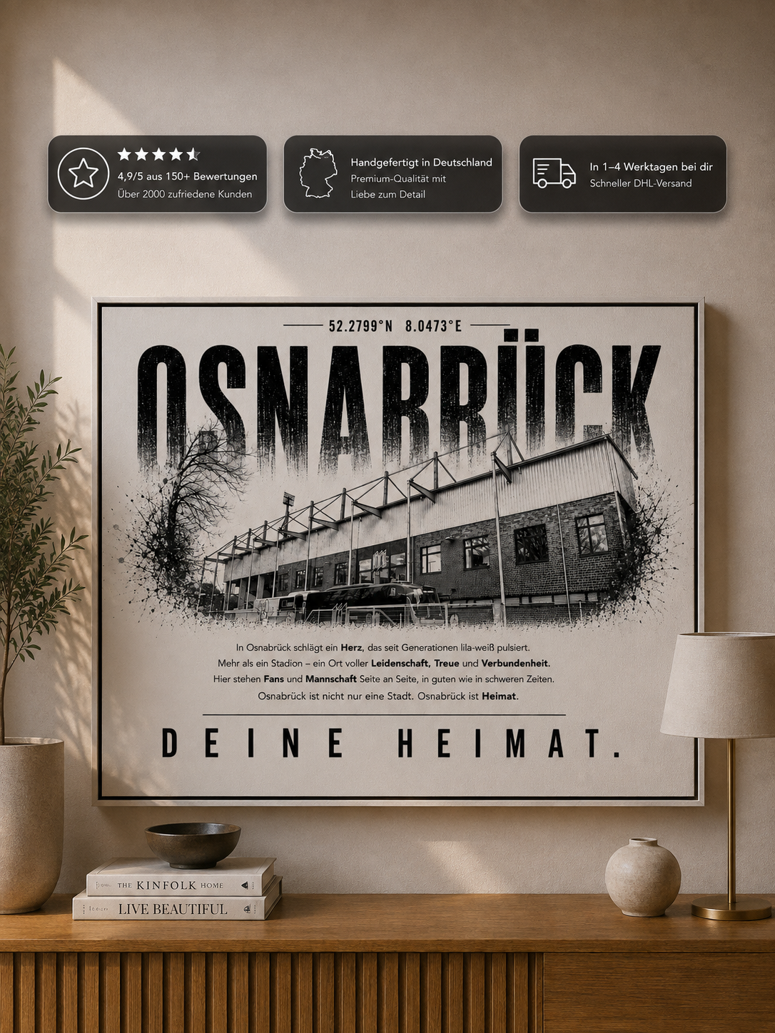 Osnabrück Stadion Leinwand