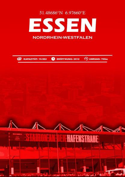Essen Stadion Leinwand