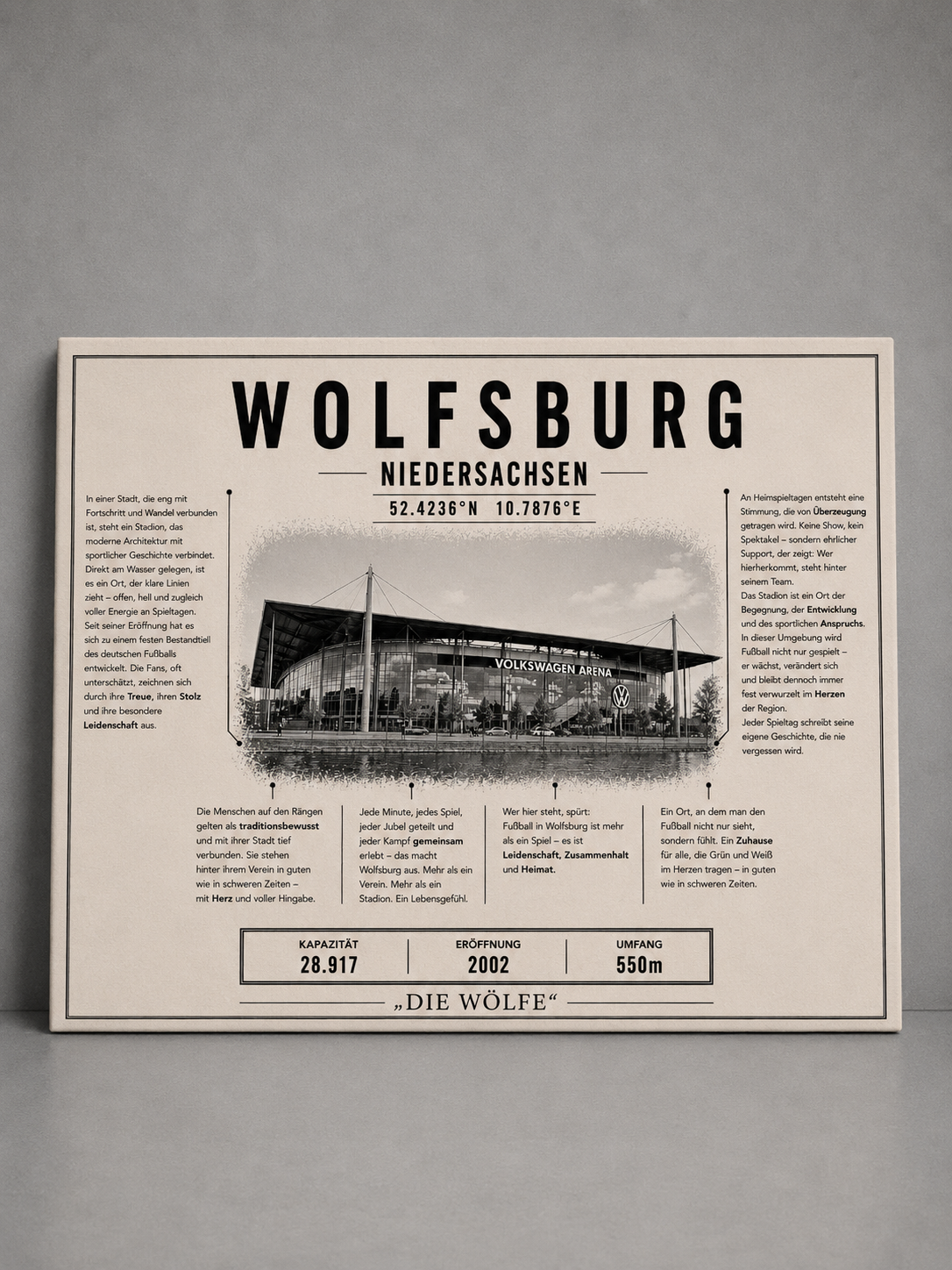 Wolfsburg Stadion Leinwand