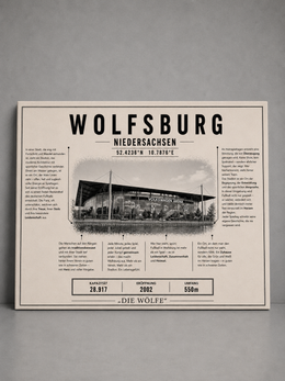 Wolfsburg Stadion Leinwand