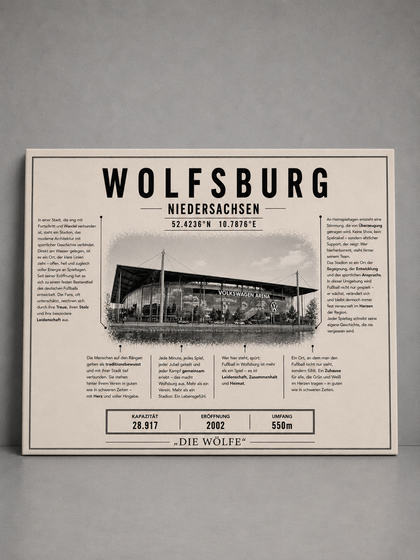 Wolfsburg Stadion Leinwand