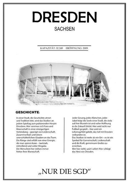 Dresden Stadion Leinwand