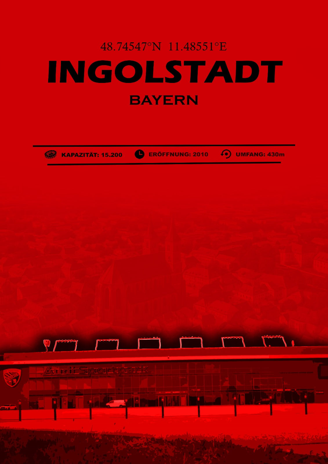 Ingolstadt Stadion Leinwand