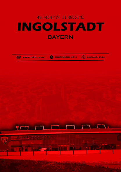 Ingolstadt Stadion Leinwand