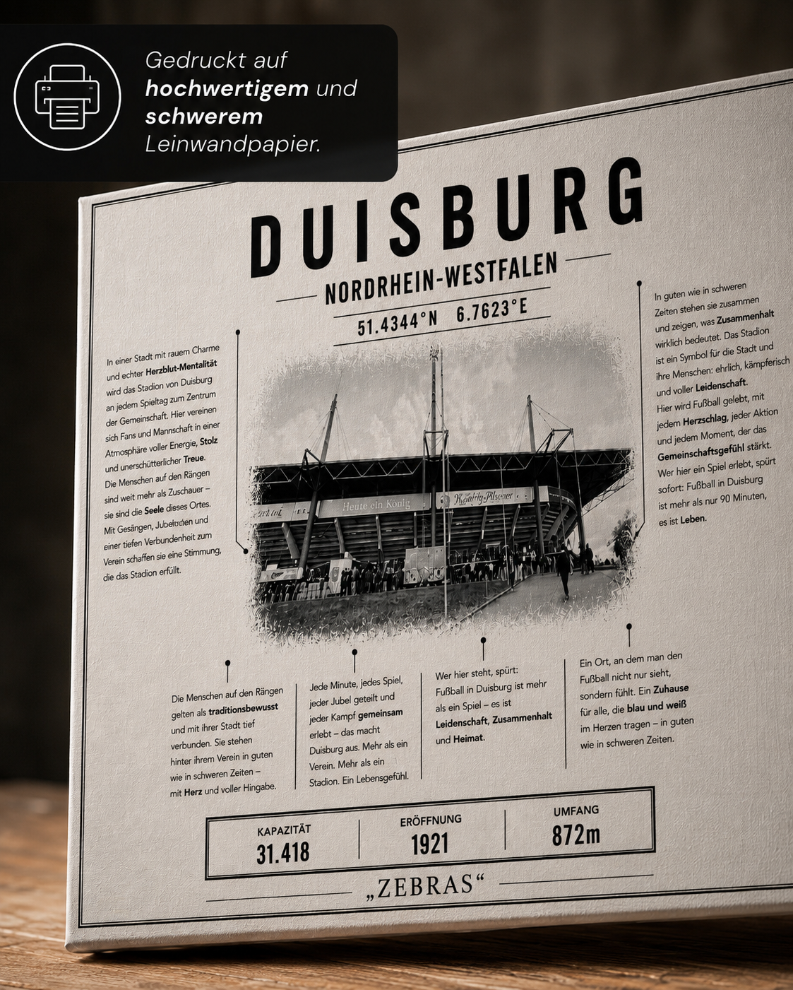 Duisburg Stadion Leinwand