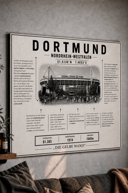 Dortmund Stadion Leinwand