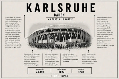 Karlsruhe Stadion Leinwand